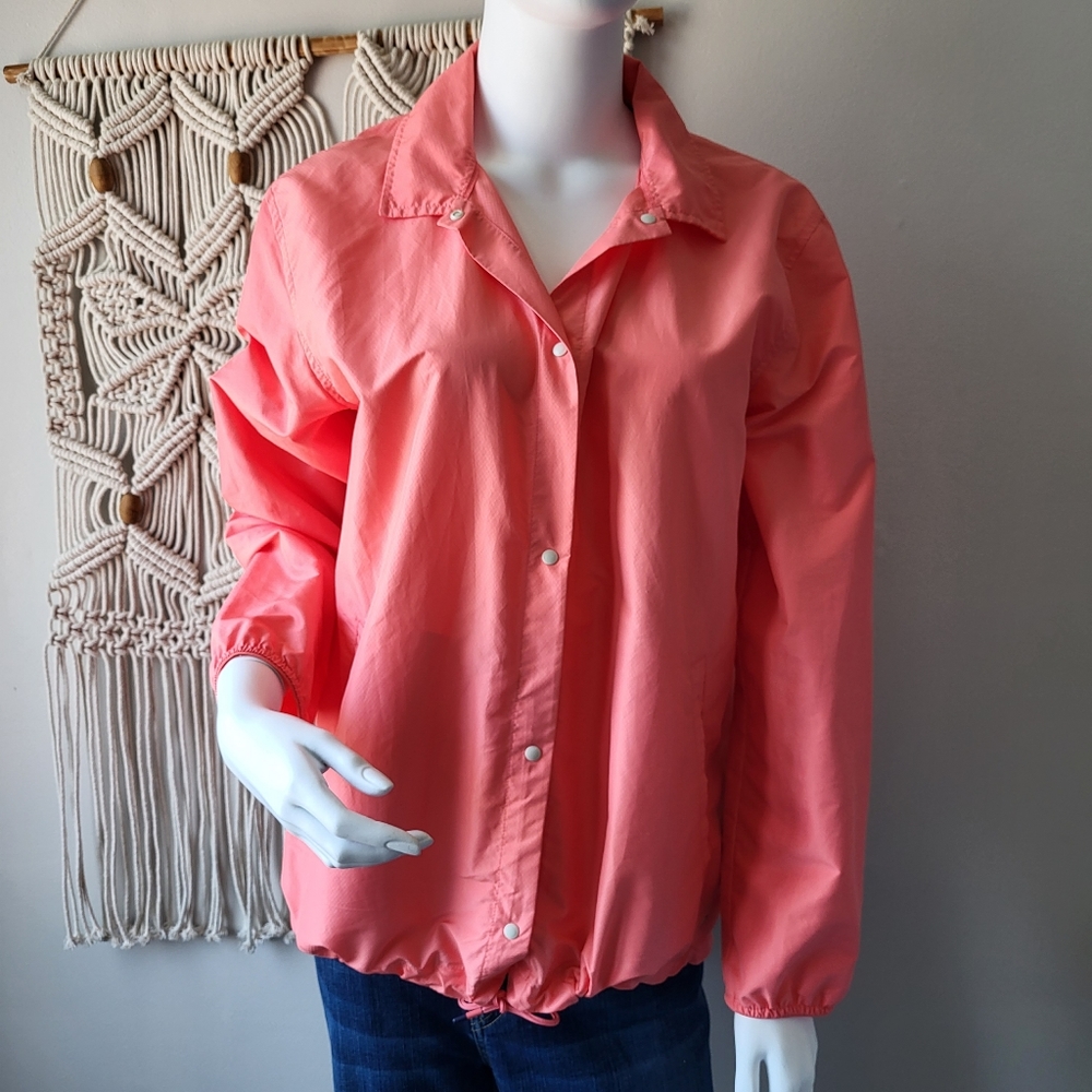 Herschel Voyage women's coach lightweight peach travel layering jacket Sz M